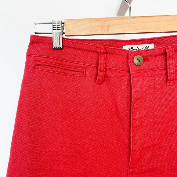 Madewell Denim Red Emmett Pants - Picture 3 of 4